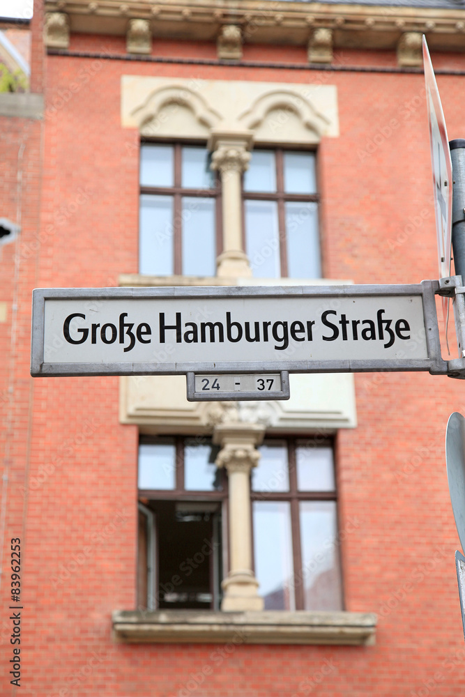 Naklejka premium berlín nombre de calle 6083-f15
