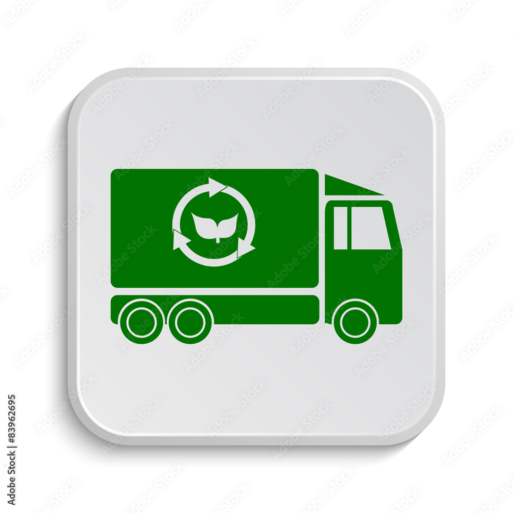 Eco truck icon