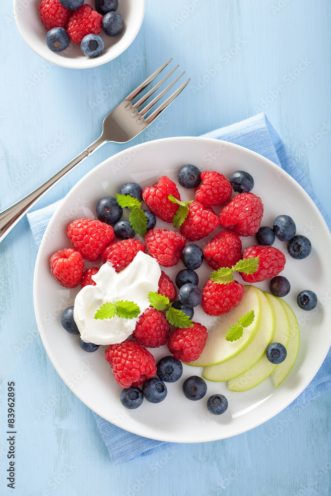 fresh fruit salad with raspberry blueberry apple fresh fruit salad with raspberry blueberry apple