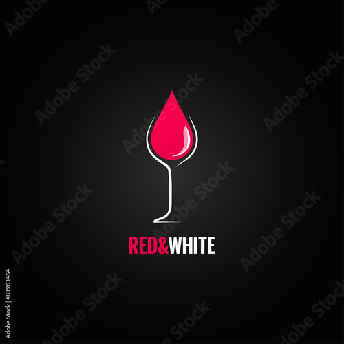 wine glass design drop background