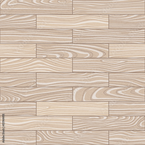 Bleached oak parquet texture. Vector seamless background.