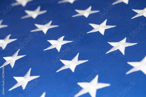 USA flag stars making pattern - studio shot