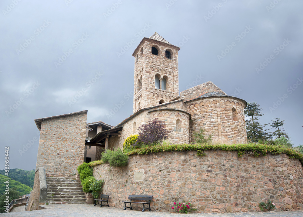 Romanesque church of Espinelves.Catalonia.Spain