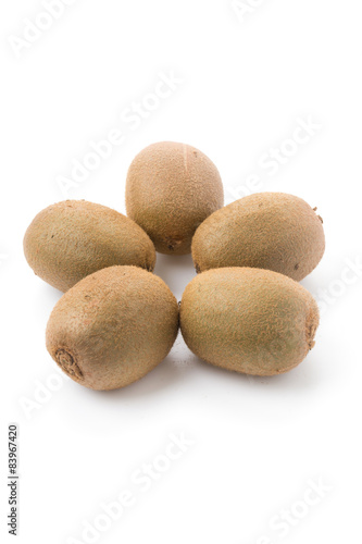 Kiwi fruit isolated on white background