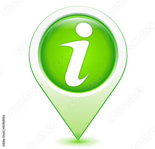 informations sur marqueur géolocalisation vert
