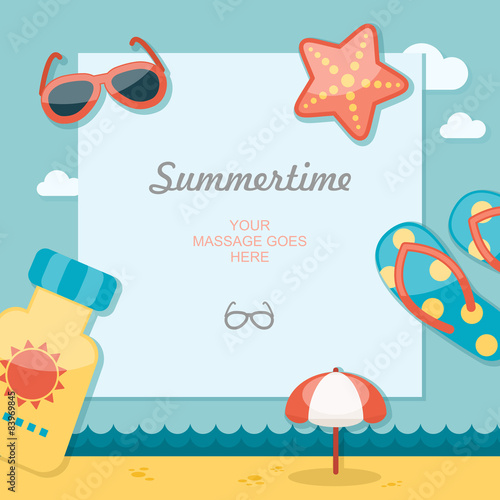 Summertime traveling template