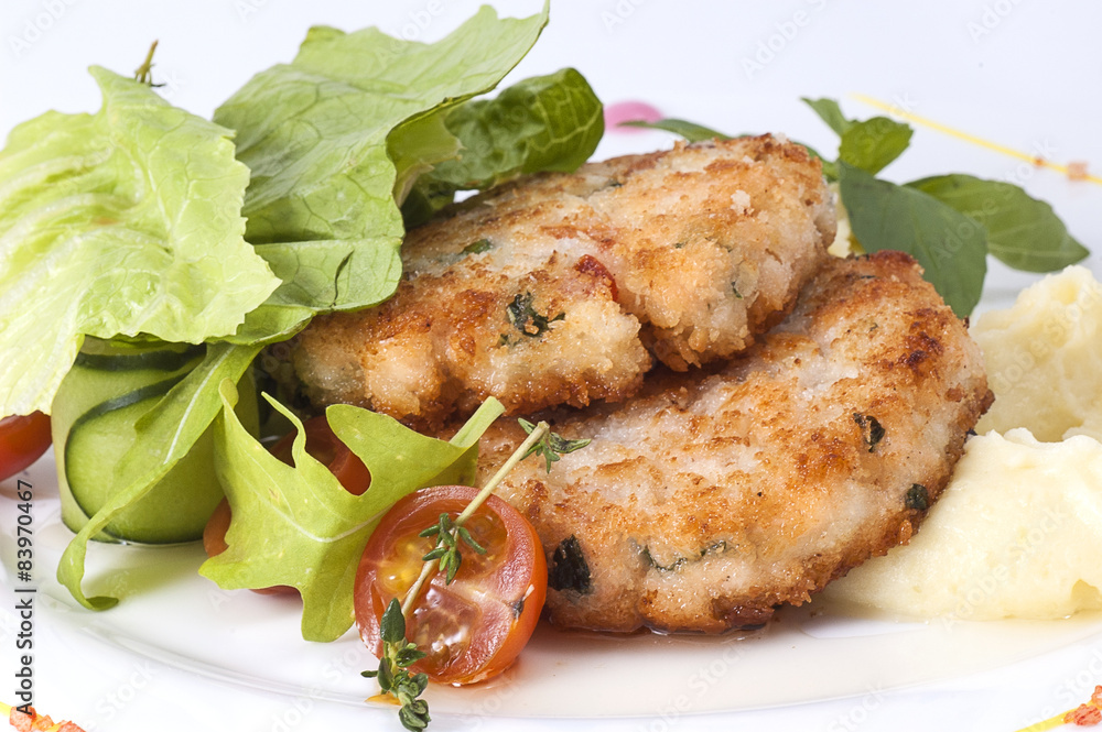 Cutlets with kartoferem Cutlets with kartoferem