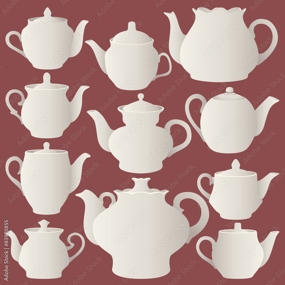 vector teapots vector teapots