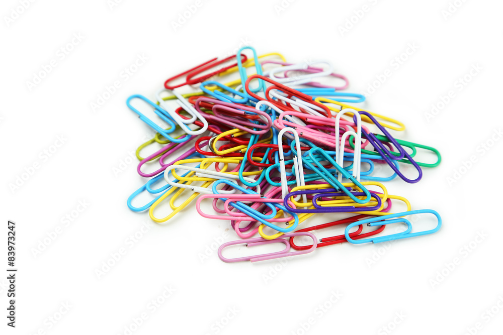 Paper clip isolated on white Paper clip isolated on white