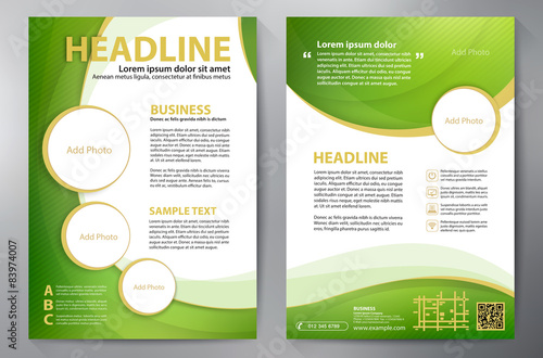 Brochure design a4 template. Vector illustration