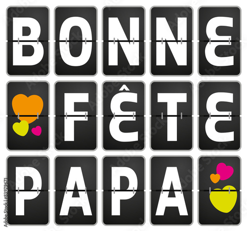 FETE DES Pères panneau écran aéroport VECTEURS 2