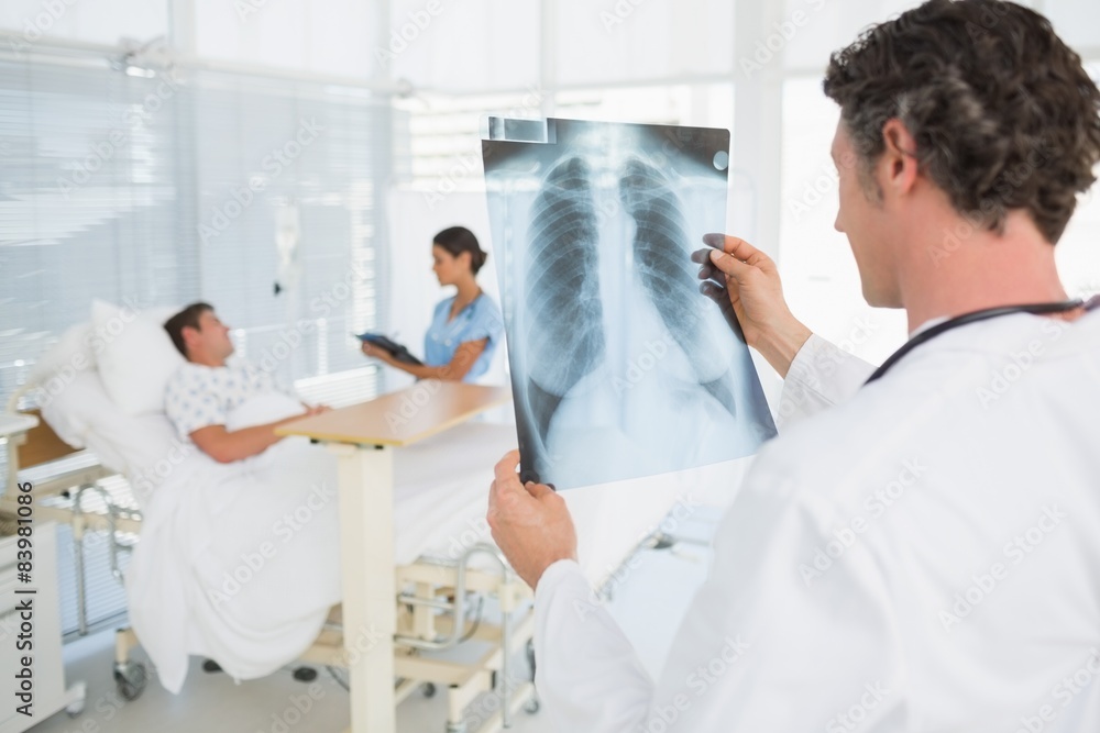 Obraz premium Doctor checking patients xray