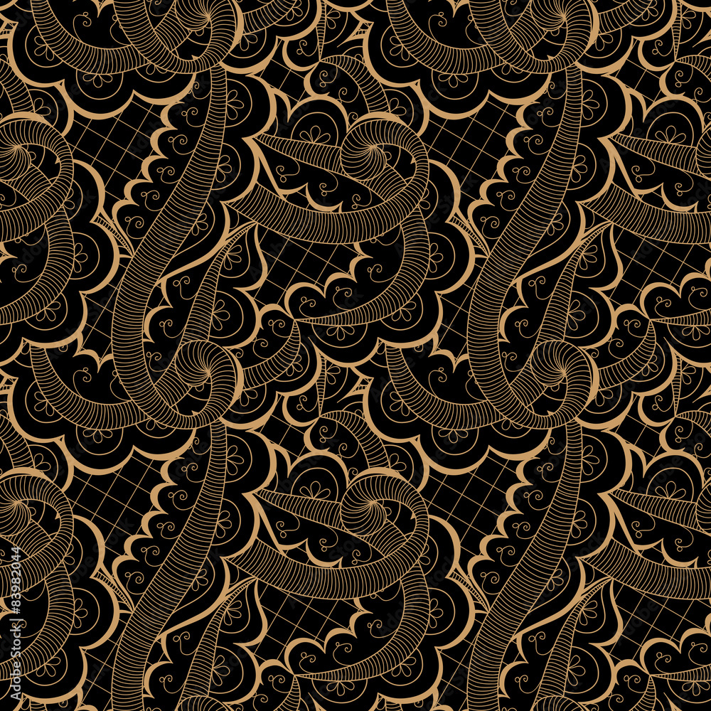 Abstract seamless doodle pattern