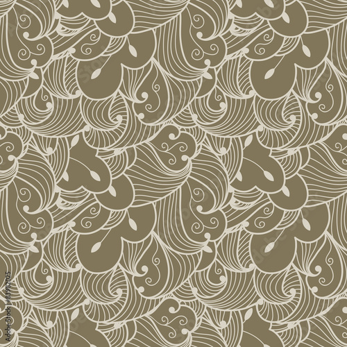 Abstract seamless doodle pattern