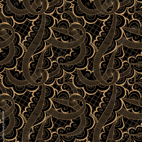 Abstract seamless doodle pattern