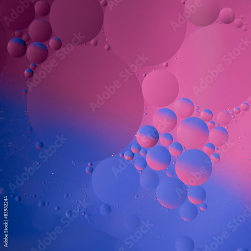 Abstract color oil drops