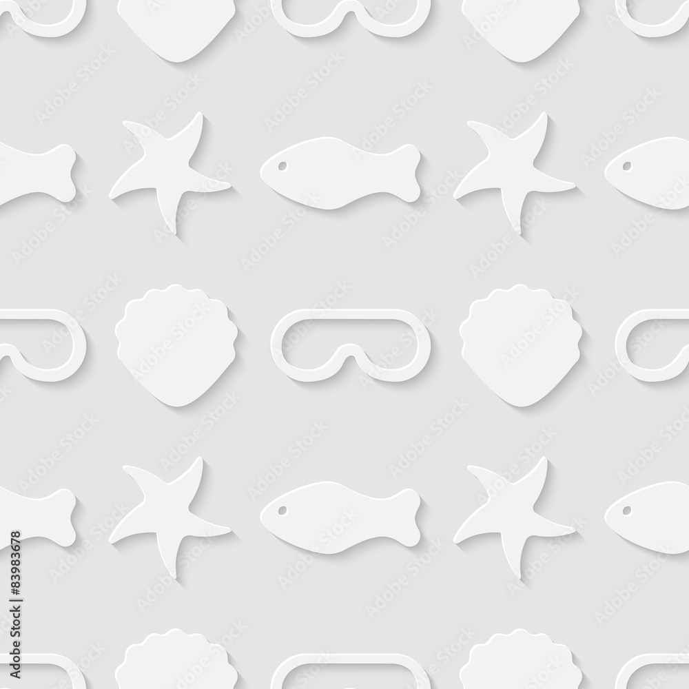 Summer sea seamless pattern. Eps10 Summer sea seamless pattern. Eps10
