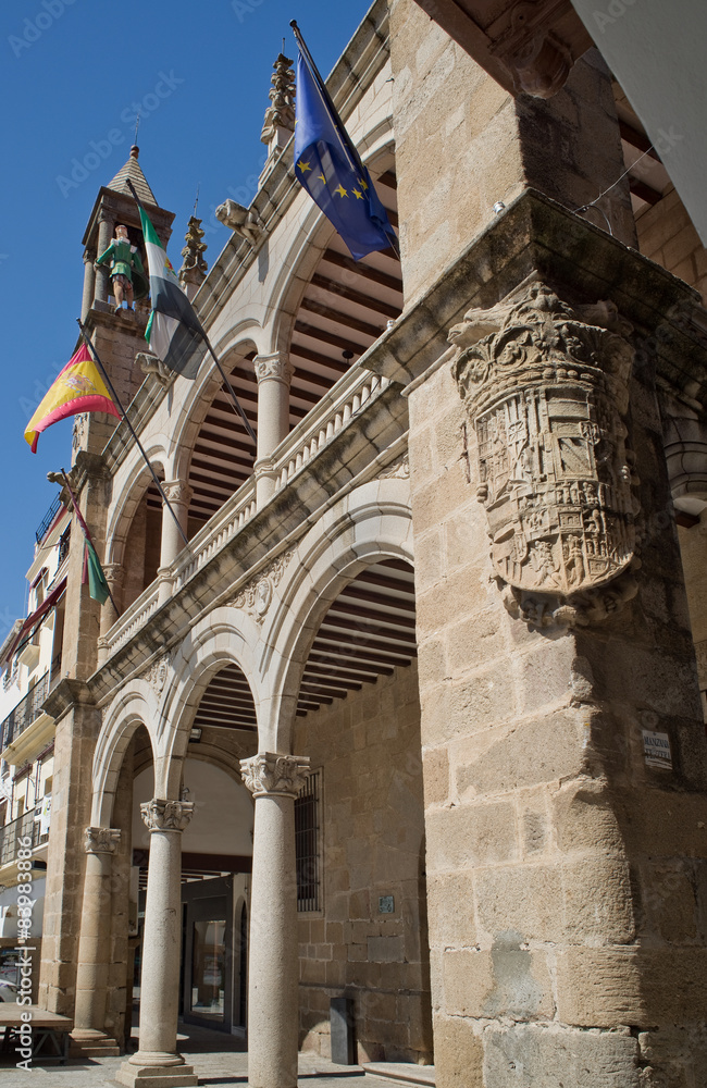 The Town hall of Plasencia, Caceres. Spain