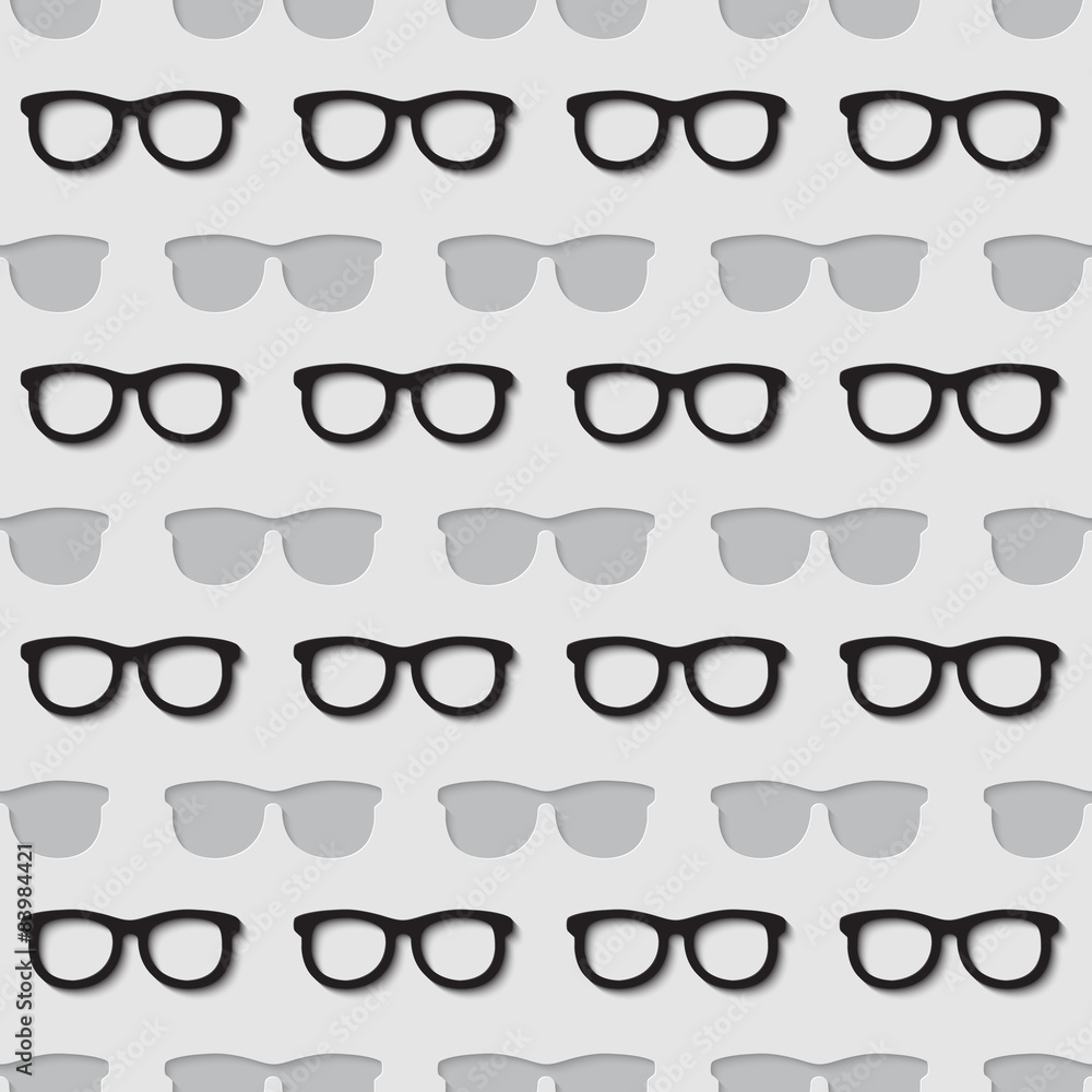 Hipster sunglasses seamless pattern. Eps10 Hipster sunglasses seamless pattern. Eps10