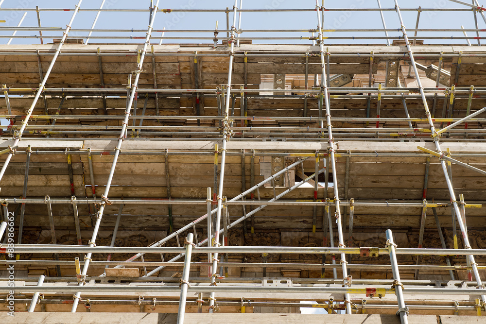 Building Site Scaffolding