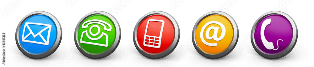 Color contact icons Color contact icons