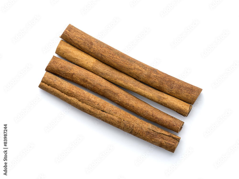 Cinnamon isolated on white background Cinnamon isolated on white background