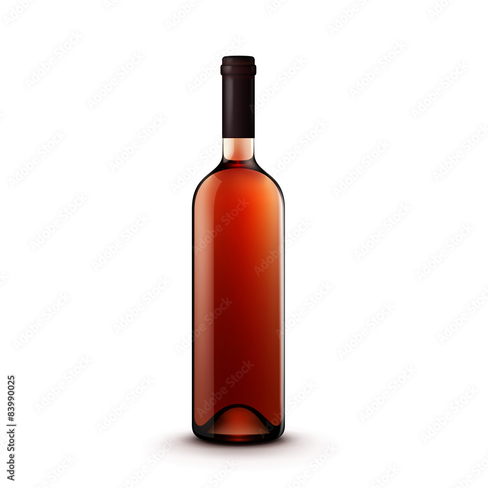 Vector Glass Wine Bottle Vector Glass Wine Bottle