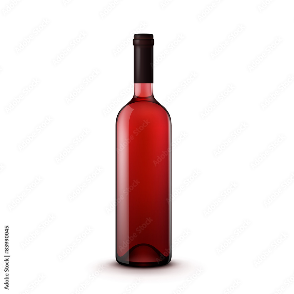 Vector Glass Wine Bottle Vector Glass Wine Bottle