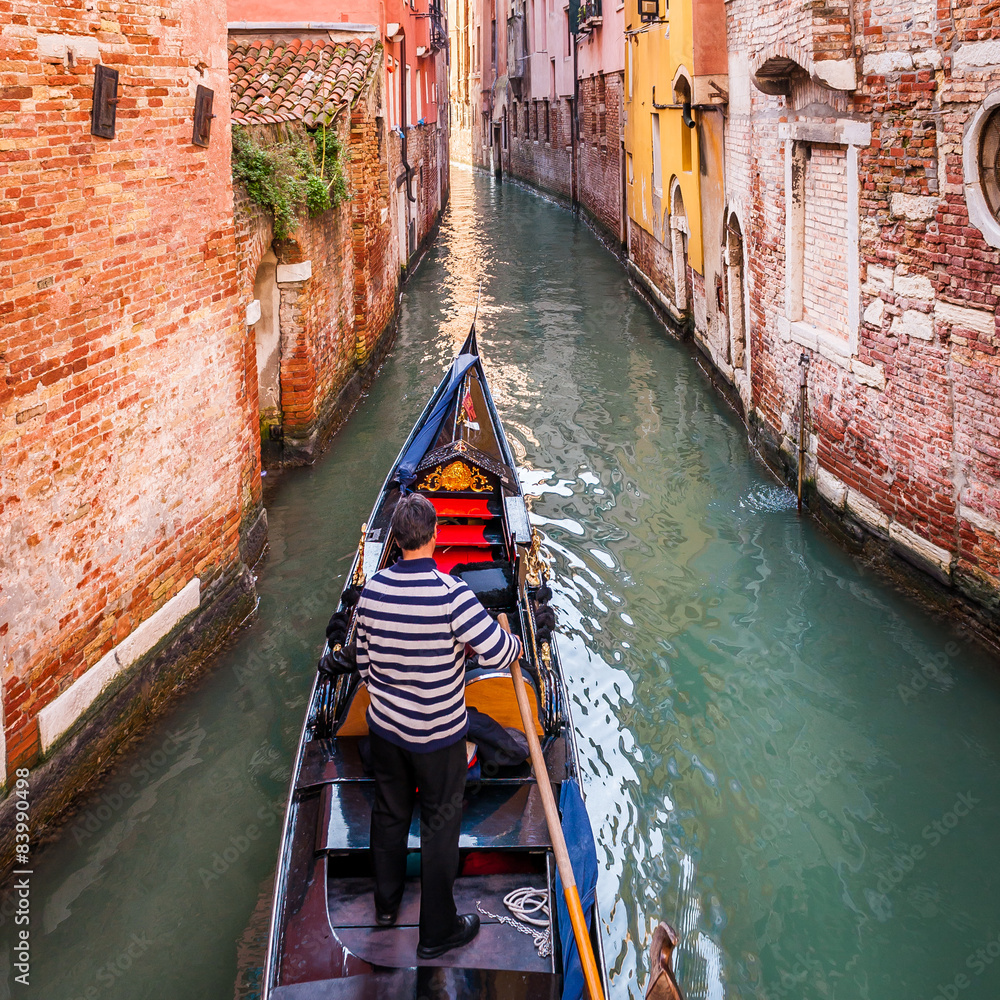 Gondolier à Venise, Italie