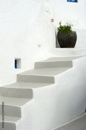 Stairs in Santorini Island © forcdan