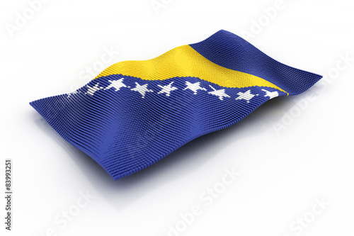 Fotografie flag of Bosnia and Herzegovina consisting of cubes