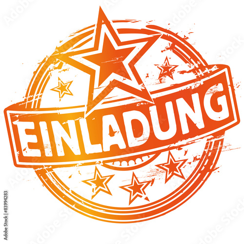 Stempel Einladung