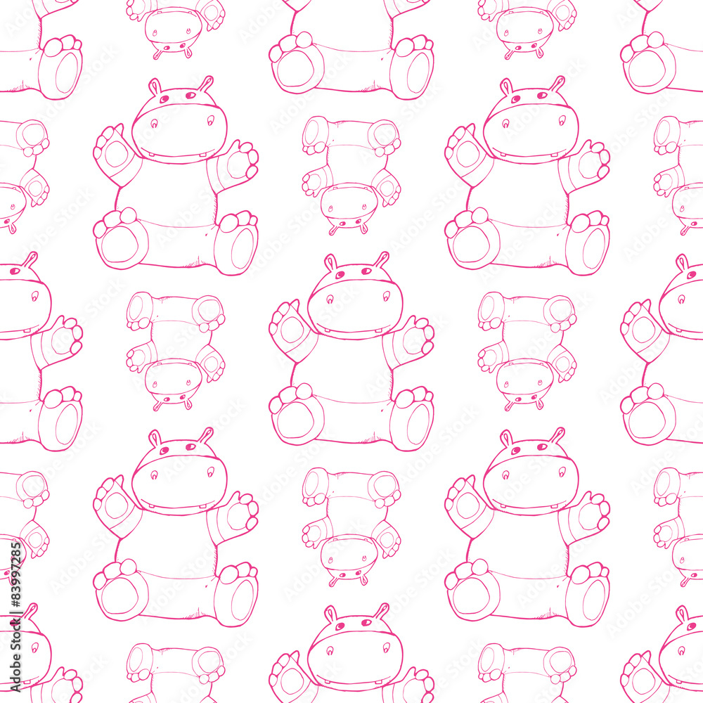 Seamless pattern with african animals silhouettes Seamless pattern with african animals silhouettes