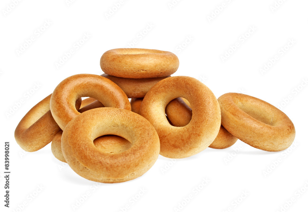 Bagels isolated on a white background Bagels isolated on a white background