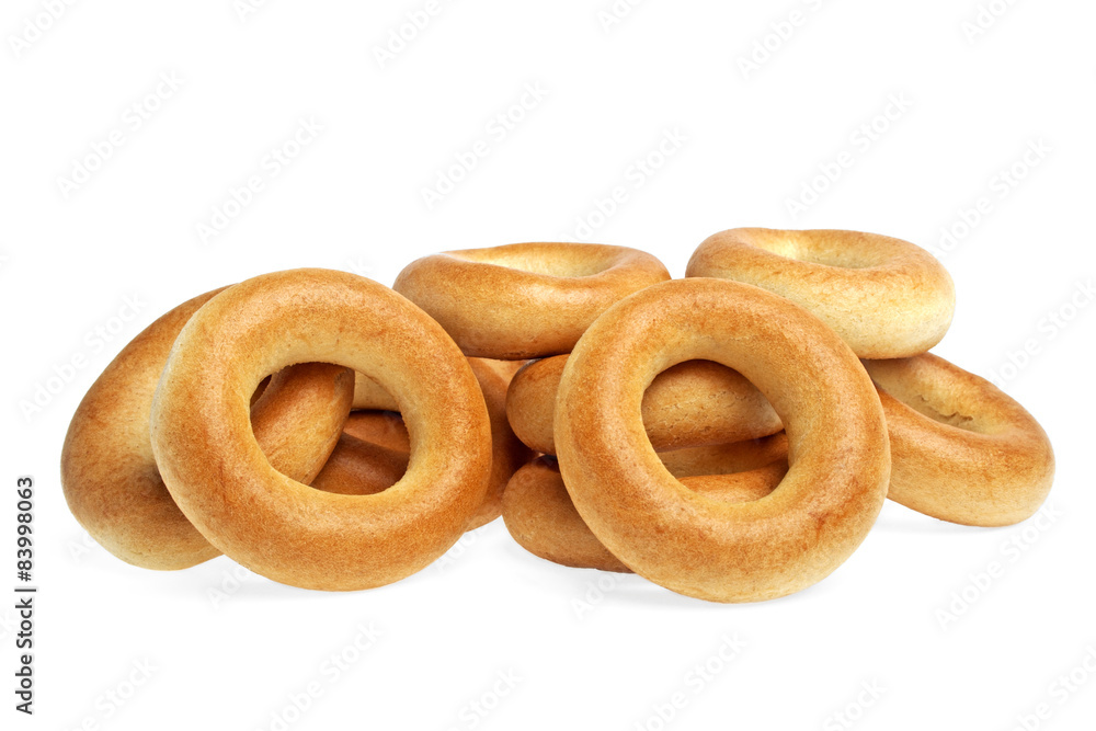 Bagels isolated on a white background Bagels isolated on a white background