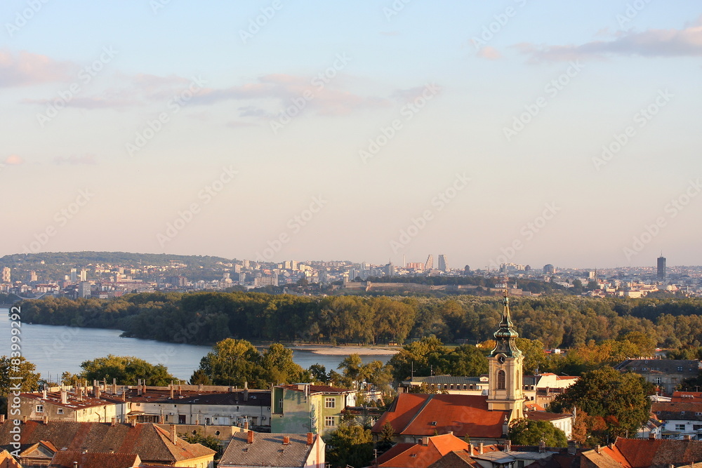  Zemun rooftops and Belgrade panorama