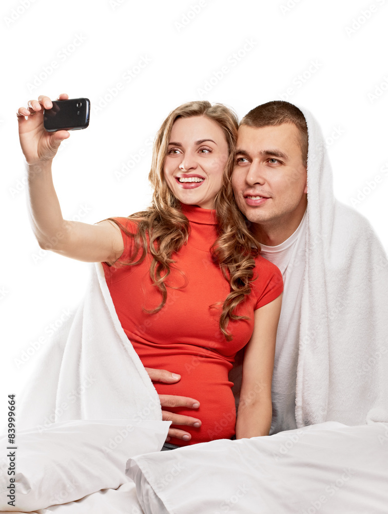 pregnant couple selfie pregnant couple selfie