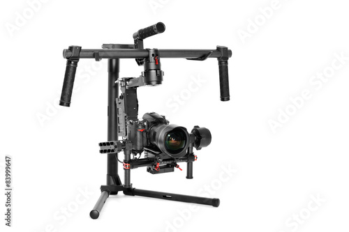 Professional camera set on a 3-axis gimbal