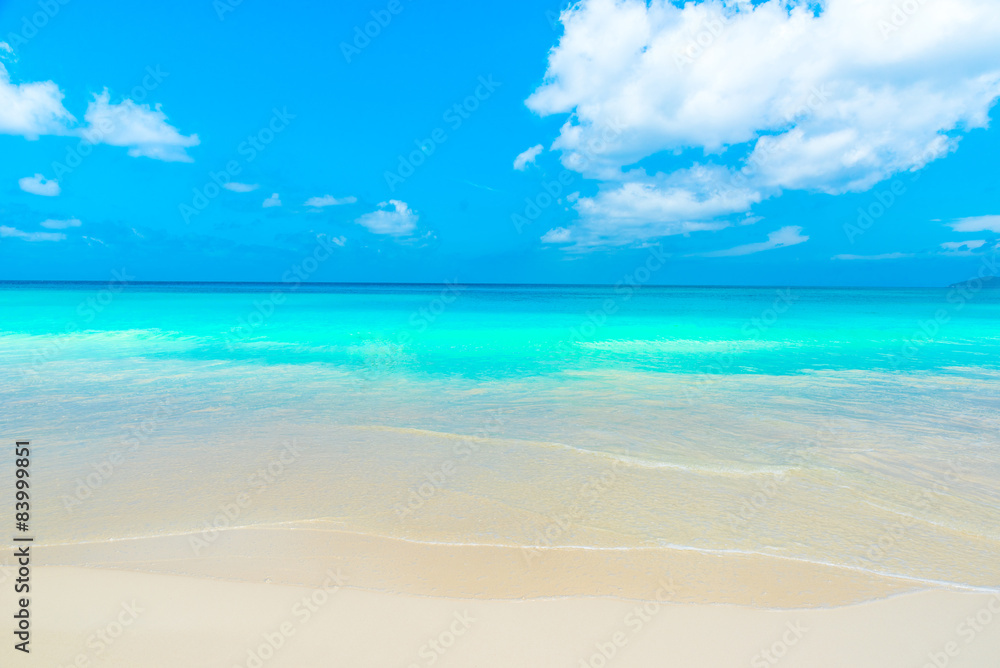 Paradise beach on island  - Seychelles