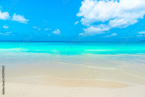 Paradise beach on island - Seychelles