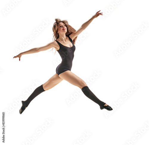 girl dancer jump