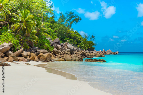 Seychelles - Paradise beach on island 