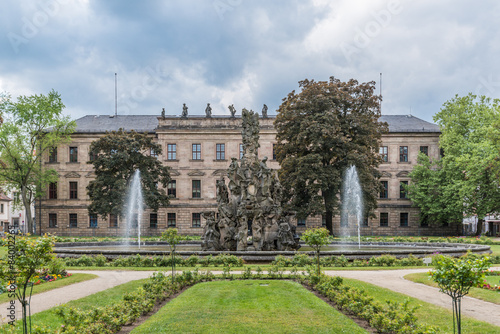 Erlangen Schloss und Schlossgarten Fototapet