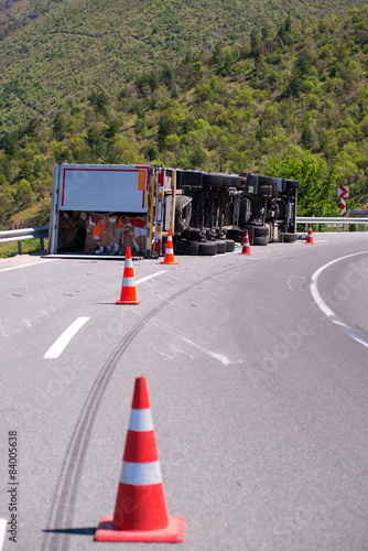 crashed truck