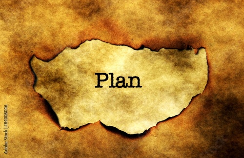 Plan concept photo