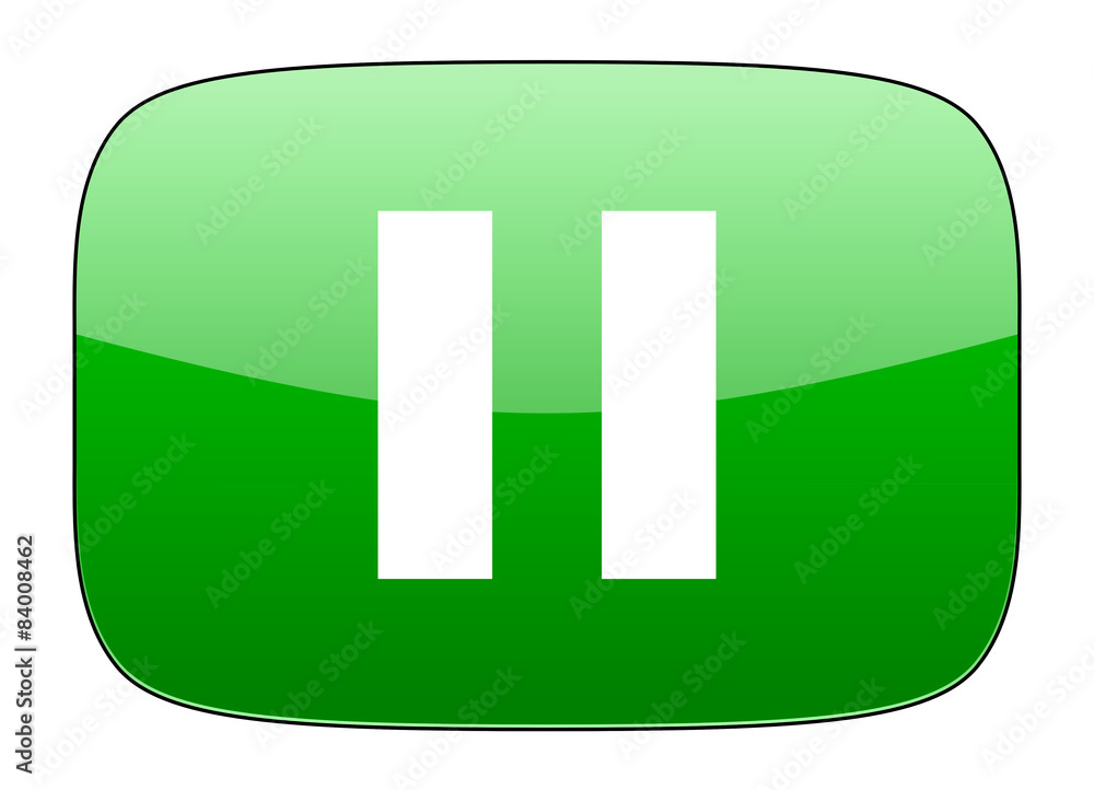 pause green icon pause green icon