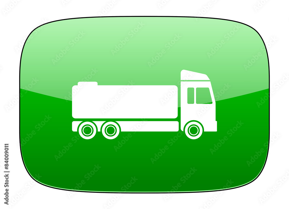 truck green icon cargo sign truck green icon cargo sign