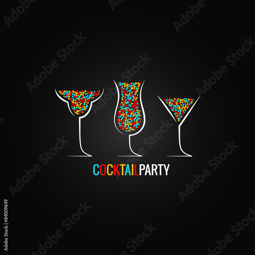 cocktail party design background