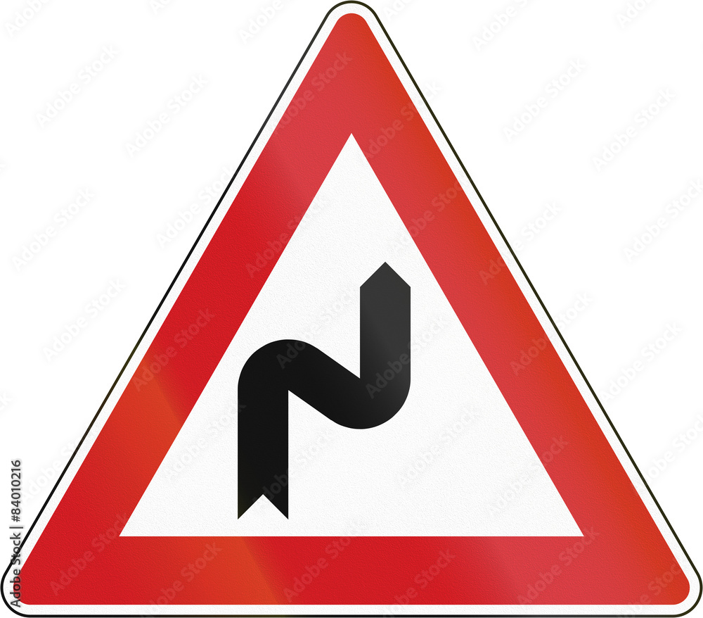 Double Curve First To Right In The Czech Republic Double Curve First To Right In The Czech Republic
