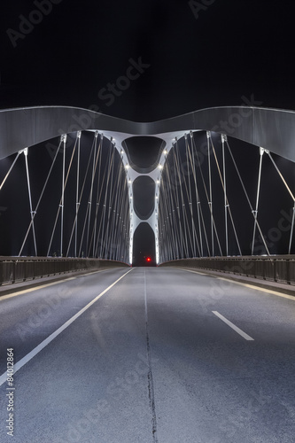 Modern Bridge at night